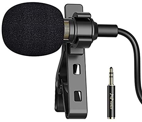 PoP voice 16 Feet Single Head Lavalier Lapel Microphone